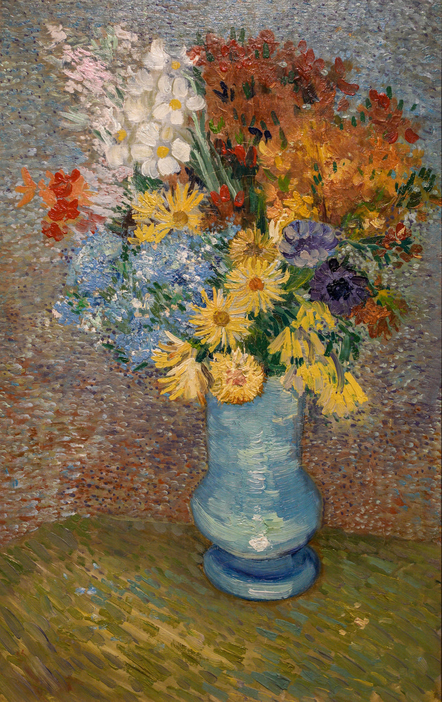 Vaso com margaridas e anêmonas - Vincent van Gogh