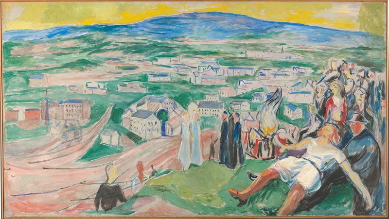 Vigília da noite do meio do verão - Edvard Munch