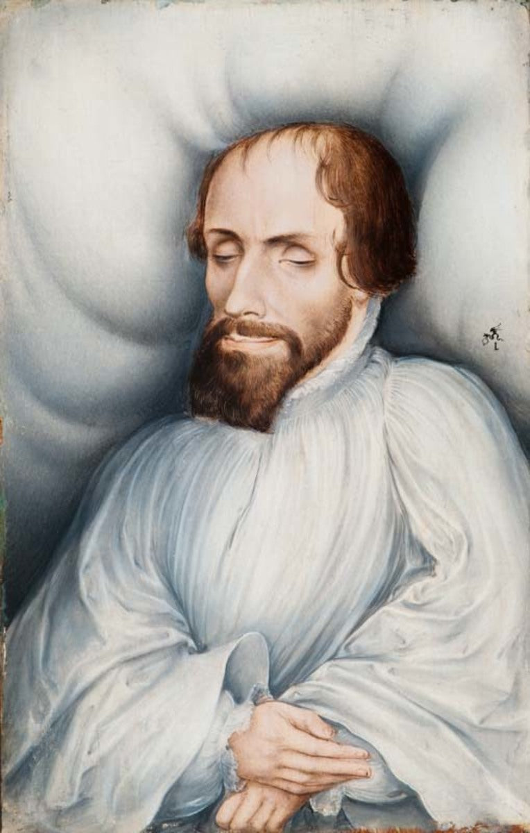 Veit Dietrich em seu leito de morte - Lucas Cranach, o Velho