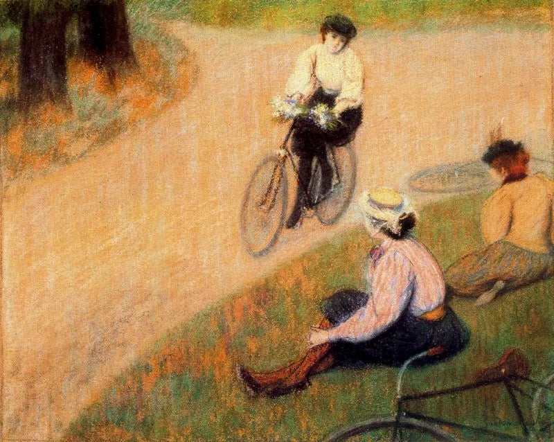 Vélo - Federico Zandomeneghi image 1 reproduction de peinture à l’huile