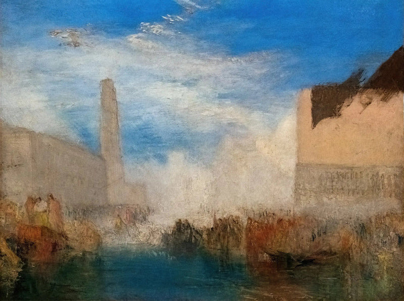 Veneza, a Piazzetta com a Cerimônia do Doge Casando com o Mar - J. M. W. Turner