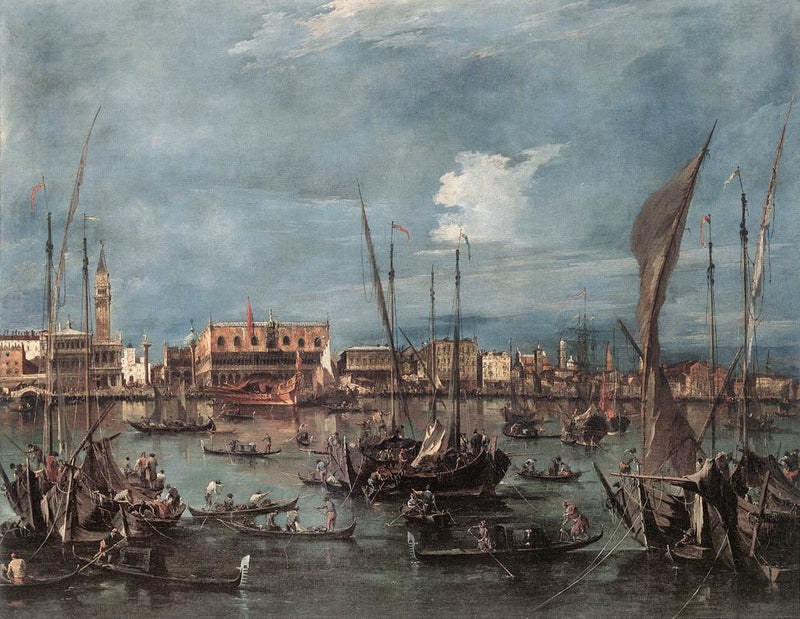 Veneza a partir do Bacino di San Marco - Francesco Guardi