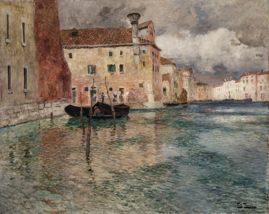 Venise - Frits Thaulow image 1 copie de tableau peinte à la main