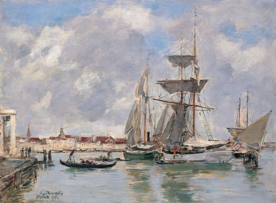Veneza. Grande Canal - Eugène Boudin