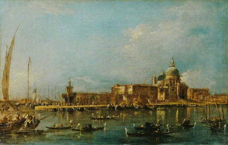 Veneza: a Dogana com Santa Maria della Salute - Francesco Guardi