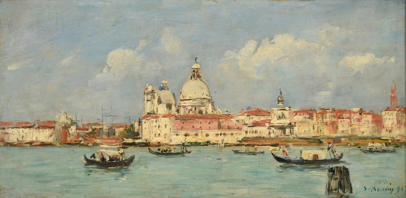 Veneza. A alfândega e Nossa Senhora da Saúde - Eugène Boudin