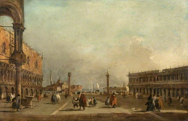 Veneza: a Piazzetta di San Marco - Francesco Guardi