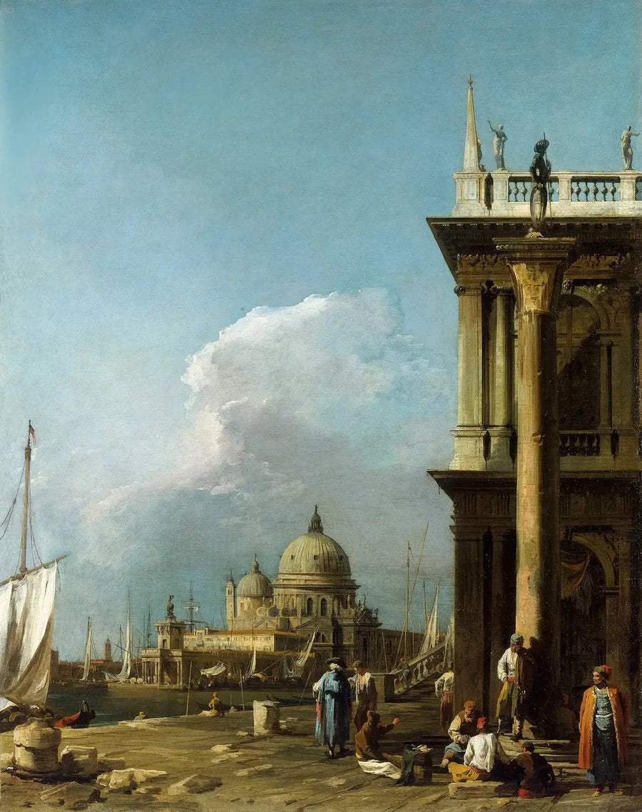 Veneza: a Piazzetta em direção à Santa Maria della Salute - Canaletto
