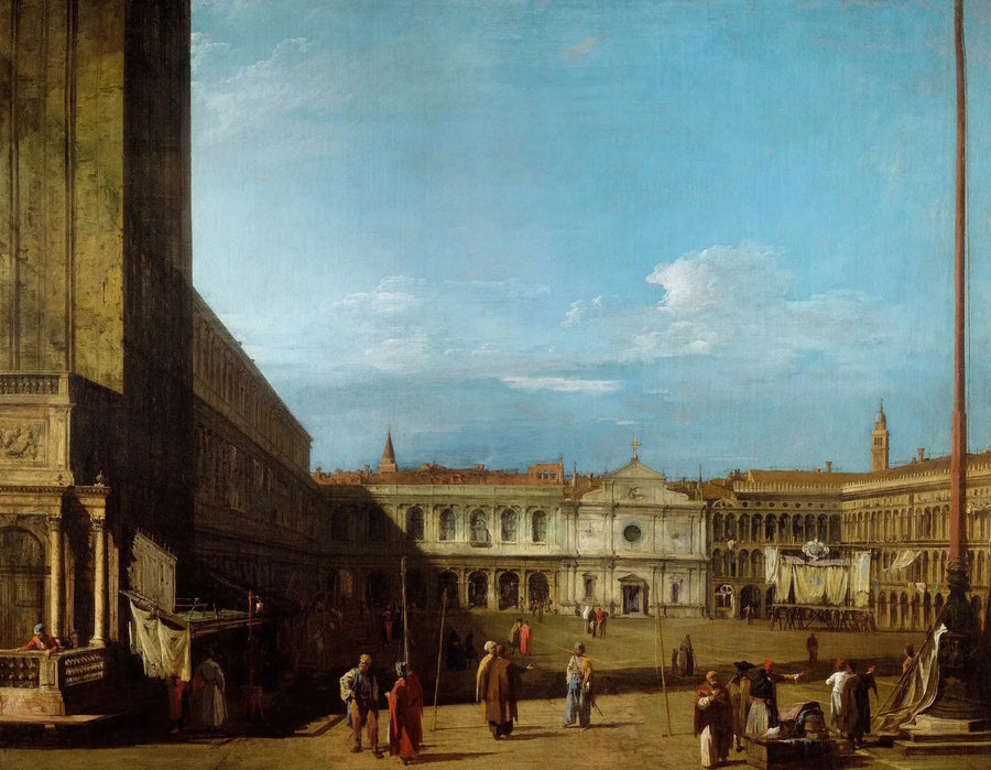 Veneza: a Praça de São Marcos em direção a San Geminiano - Canaletto