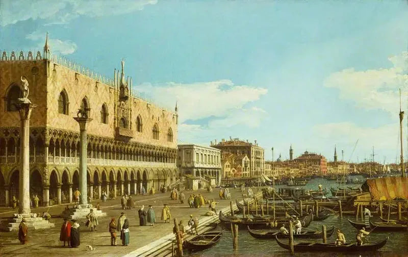 Venise : la Riva degli Schiavoni - Canaletto image 1 reproduction de peinture à l’huile