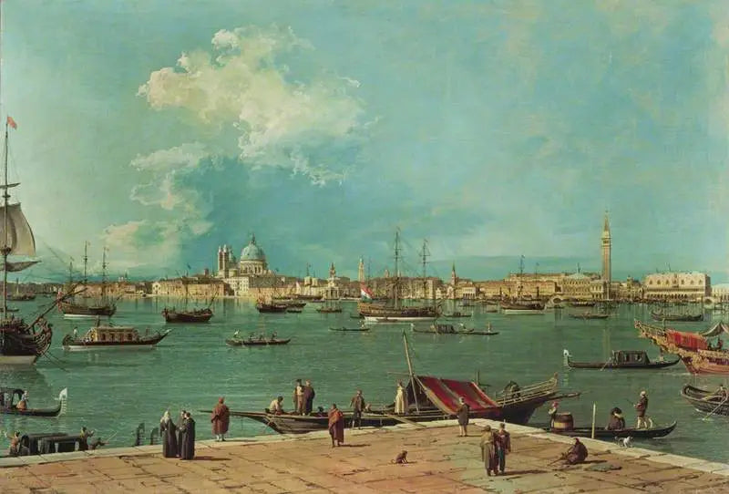 Veneza: o bacino de San Marco visto de San Giorgio Maggiore - Canaletto