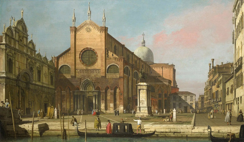 Veneza: a praça SS. Giovanni e Paolo - Canaletto