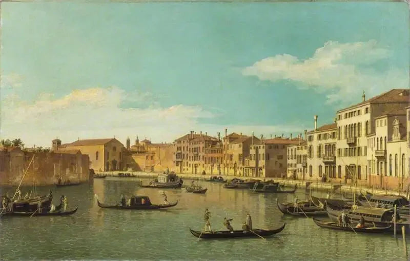 Veneza: o canal de Santa Chiara - Canaletto