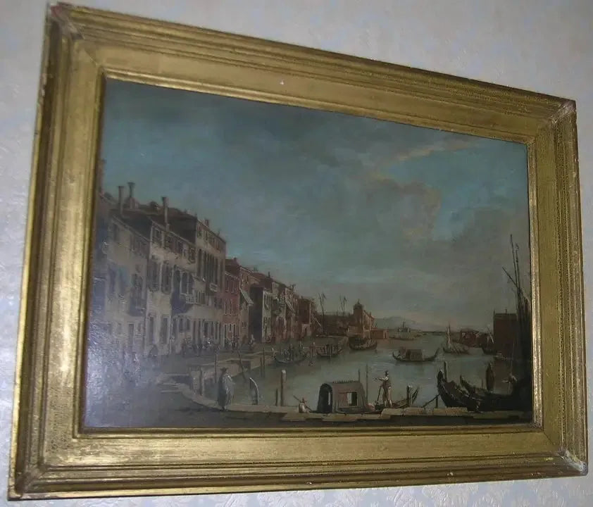 Veneza: o canal de Santa Chiara em direção à laguna - Canaletto