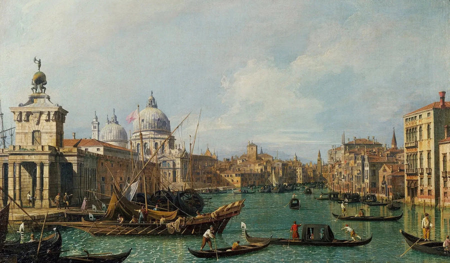 Veneza: o Grande Canal da Salute em direção à Carità - Canaletto