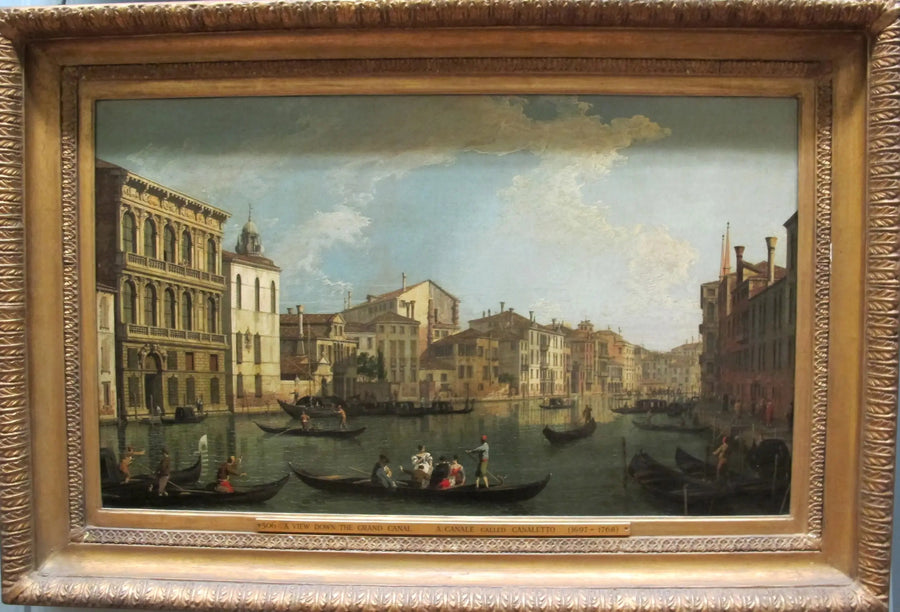 Veneza: o Grande Canal do Palácio Flangini em San Marcuola - Canaletto