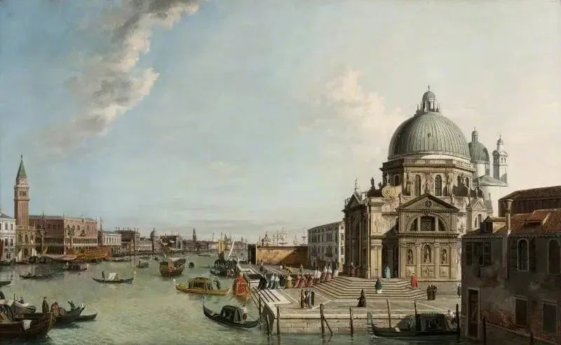 Veneza: o Grande Canal visto do leste, com a igreja Santa Maria della Salute - Canaletto
