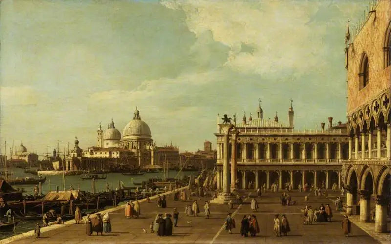 Veneza: o Molo com Santa Maria della Salute - Canaletto