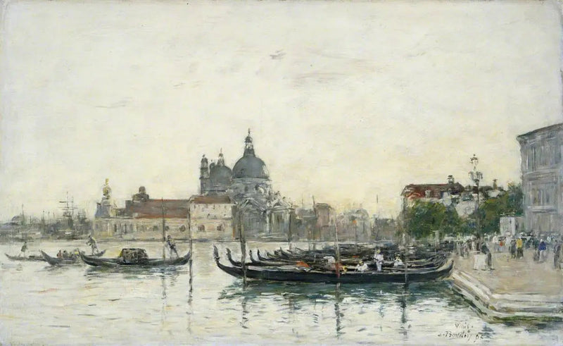 Veneza, o Molo - Eugène Boudin