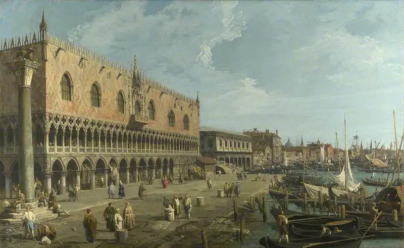 Veneza: o Palácio do Doge e a Riva degli Schiavoni - Canaletto