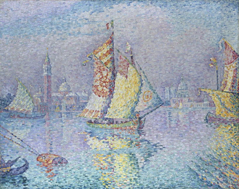 Veneza, o véu amarelo - Paul Signac