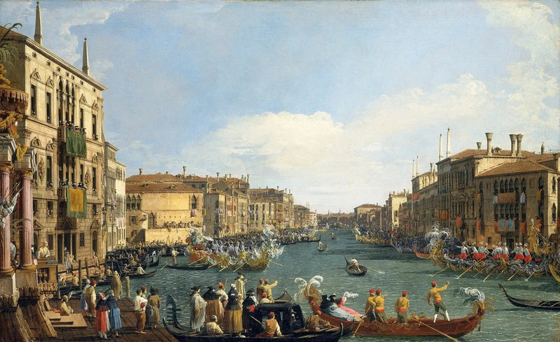 Veneza: Regata no Grande Canal - Canaletto