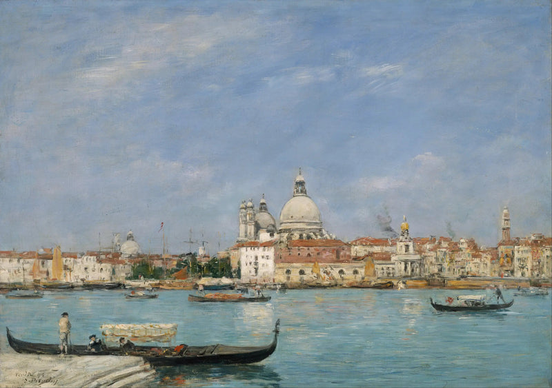 Veneza, Santa Maria della Salute de San Giorgio - Eugène Boudin