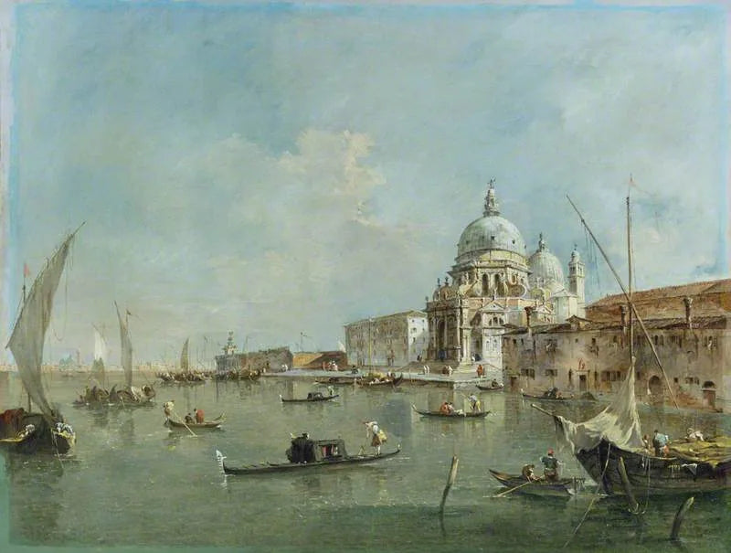 Veneza: Santa Maria della Salute e a Dogana - Francesco Guardi