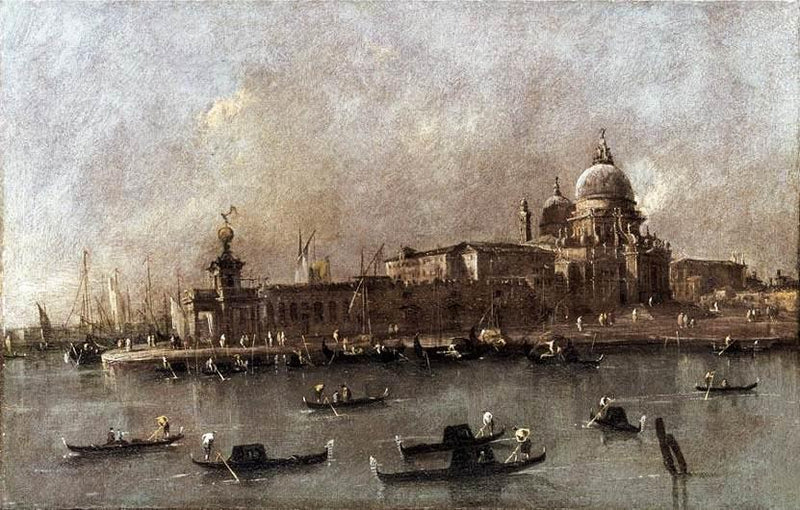 Veneza: uma vista da entrada do Grande Canal - Francesco Guardi