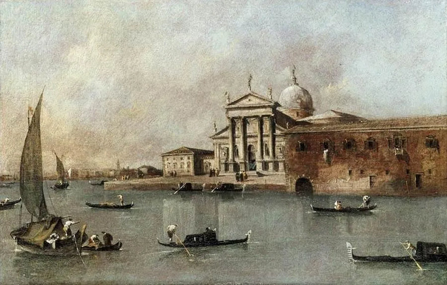 Veneza: Vista da igreja de San Giorgio Maggiore a partir de Giudecca - Francesco Guardi