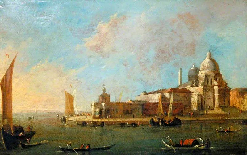 Veneza: vista de Santa Maria della Salute e da Dogana - Francesco Guardi