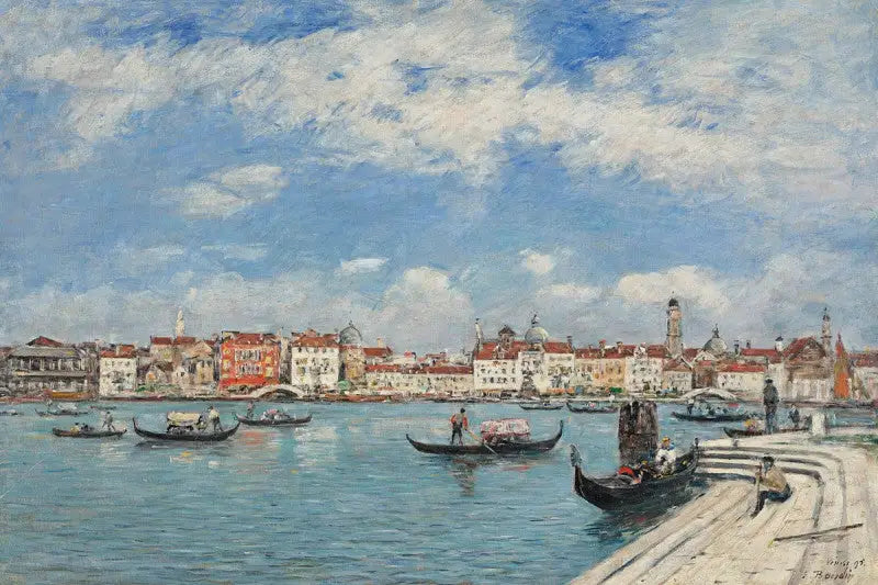 Veneza, vista capturada de San Giorgio - Eugène Boudin