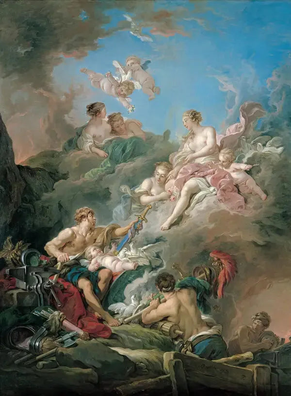 Vênus na forja de Vulcano - François Boucher
