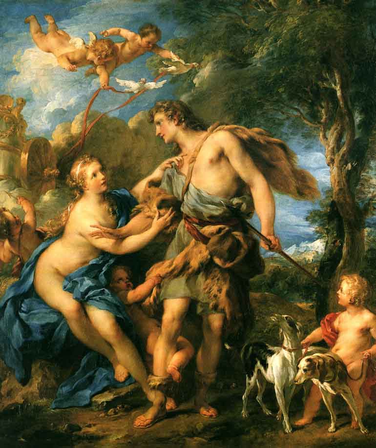 Vénus et Adonis - François Lemoyne