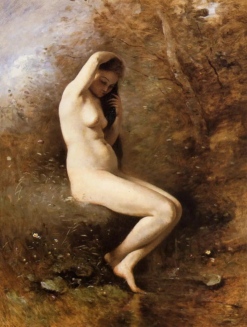 Vênus no banho - Jean-Baptiste Camille Corot
