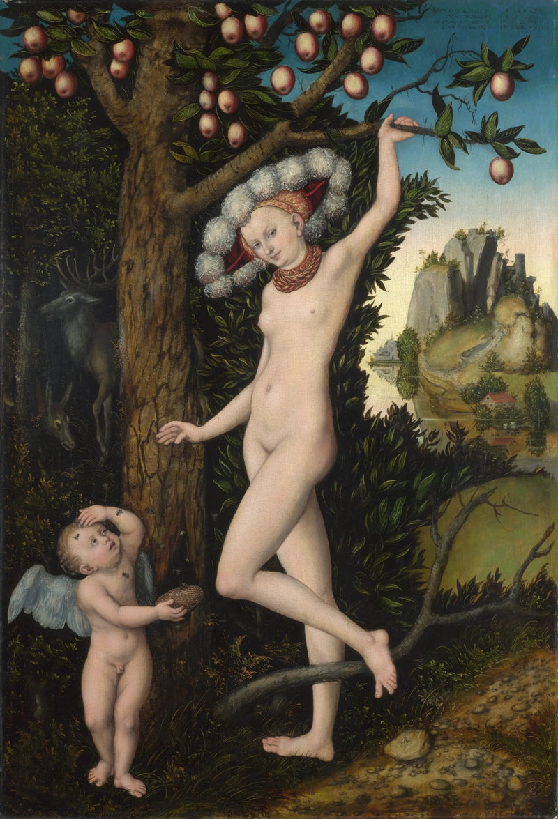 Vênus com Cupido, o ladrão de mel - Lucas Cranach, o Velho