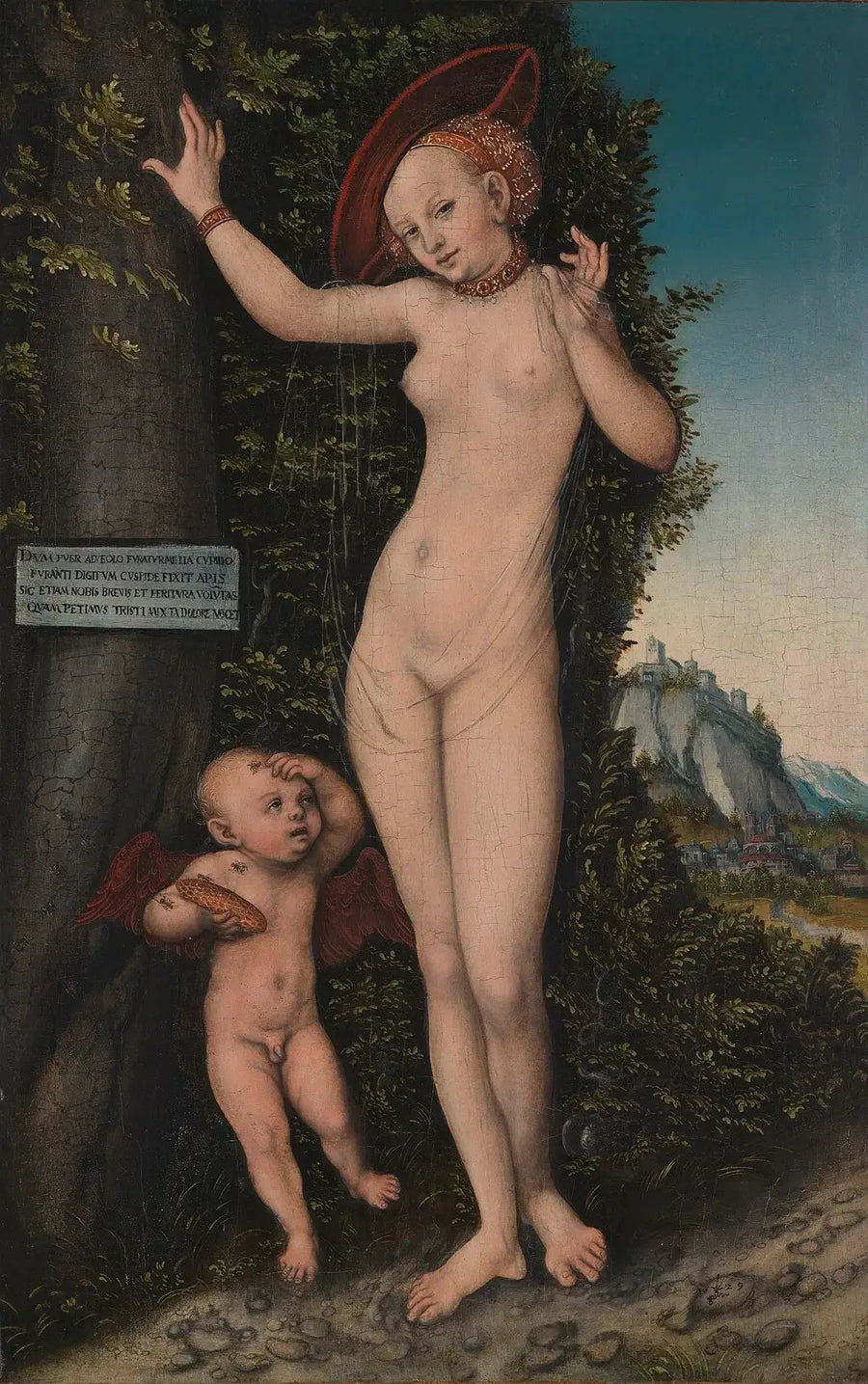 Vênus com Cupido, o ladrão de mel - Lucas Cranach, o Velho