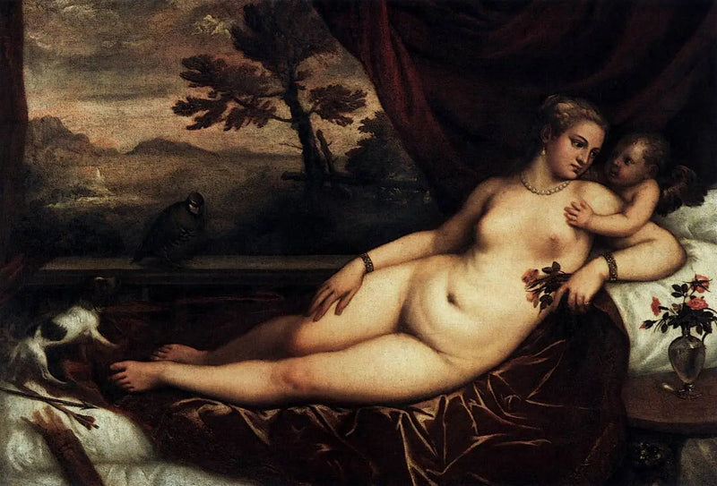 Vênus com Cupido - Titian
