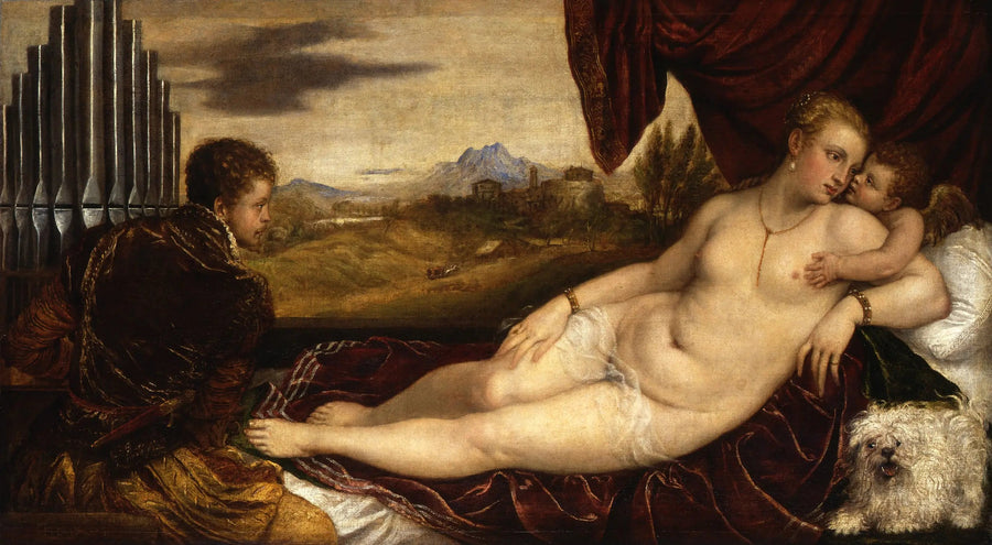 Vênus com o organista - Titian