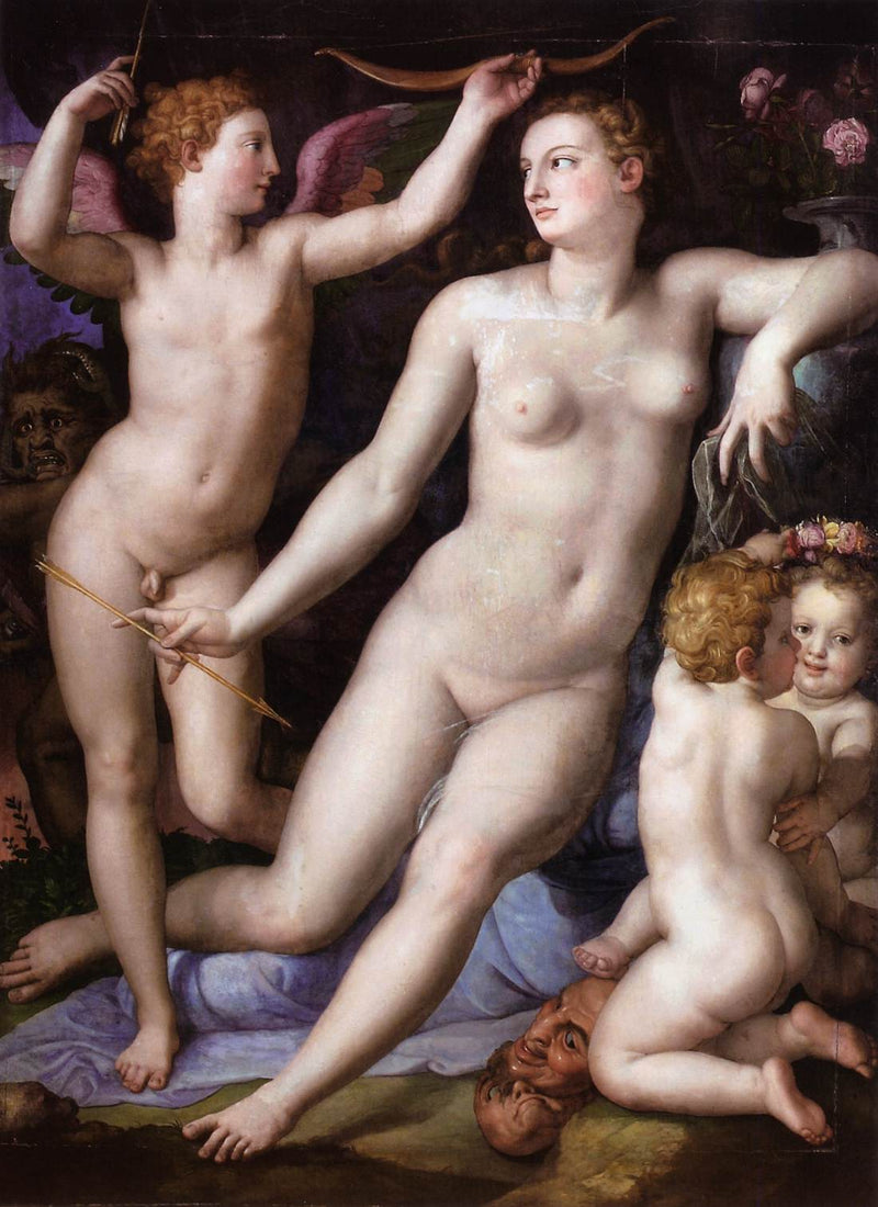 Vênus, Cupido e a ciúmes - Bronzino