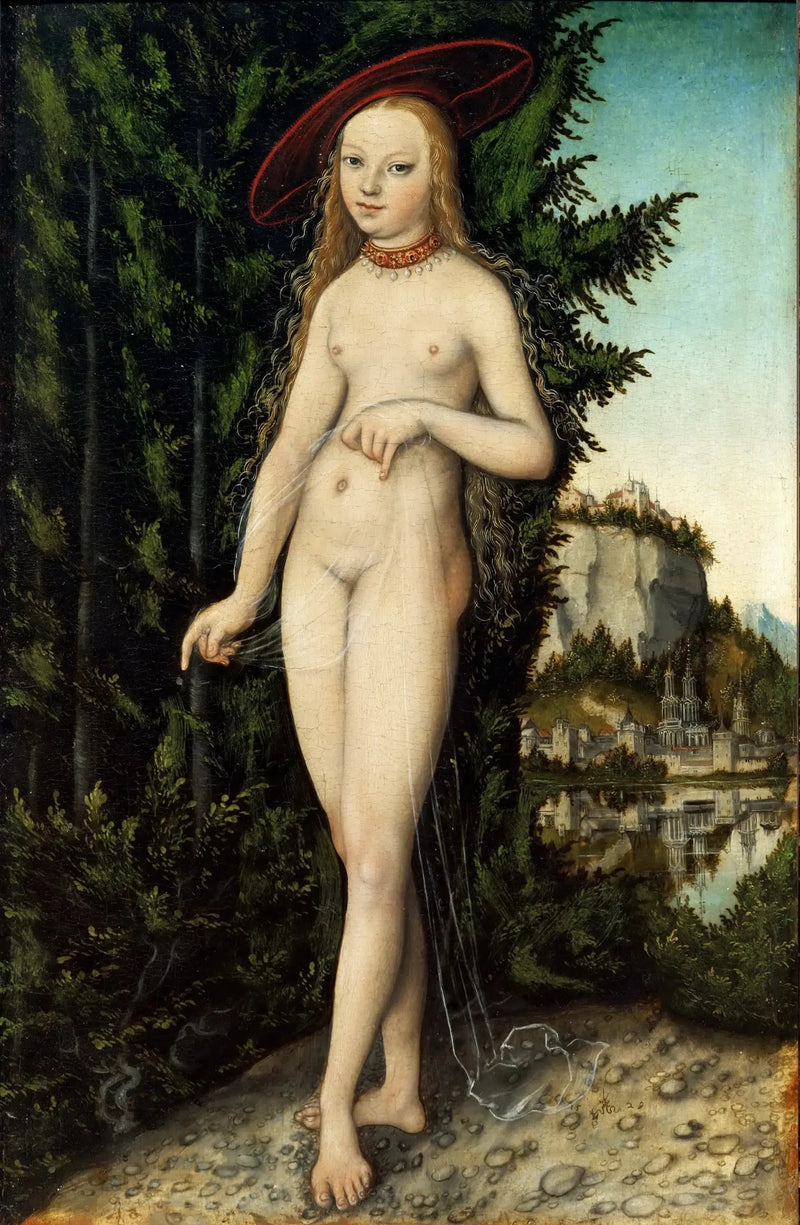 Vênus de pé em uma paisagem - Lucas Cranach, o Velho