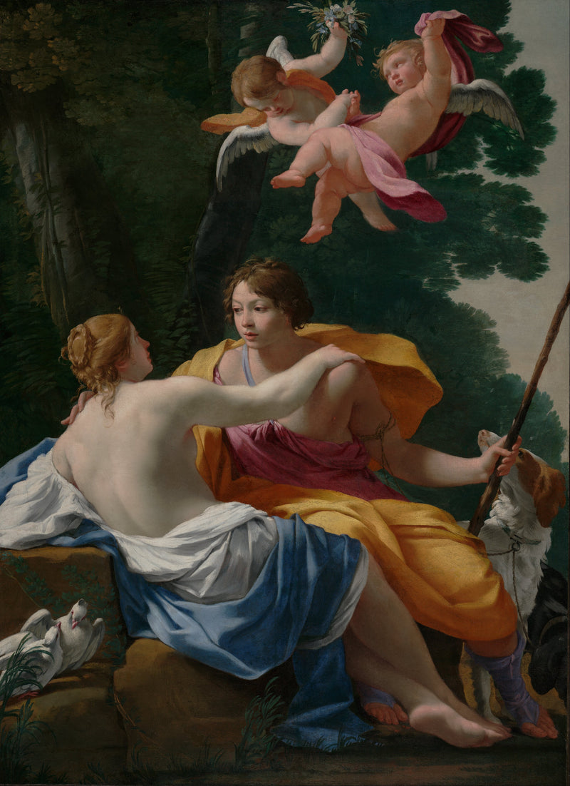 Vênus e Adônis - Simon Vouet