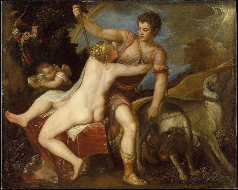 Vênus e Adônis - Tiziano