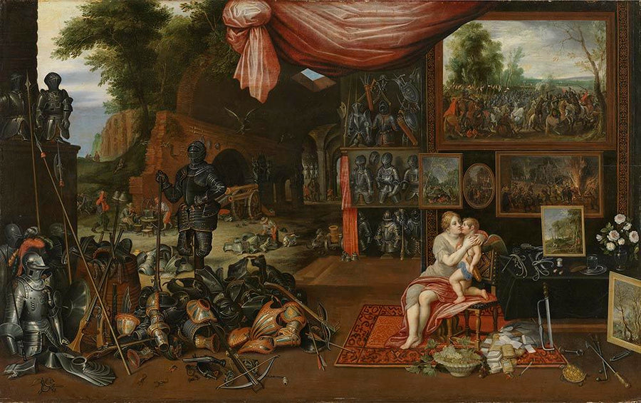 Vénus et Amour dans la Schmiede des Vulkan - Jan Brueghel l'Ancien