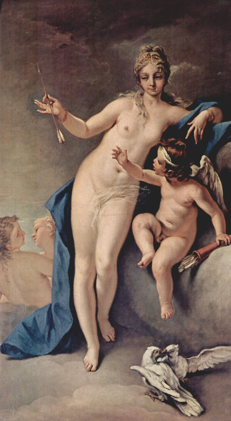 Vênus e Amor - Sebastiano Ricci