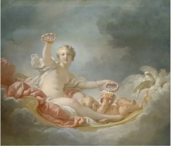 Vênus e Cupido (Dia) - Jean-Honoré Fragonard