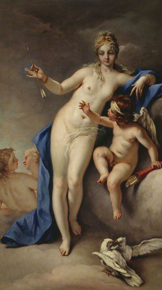 Vênus e Cupido - Sebastiano Ricci