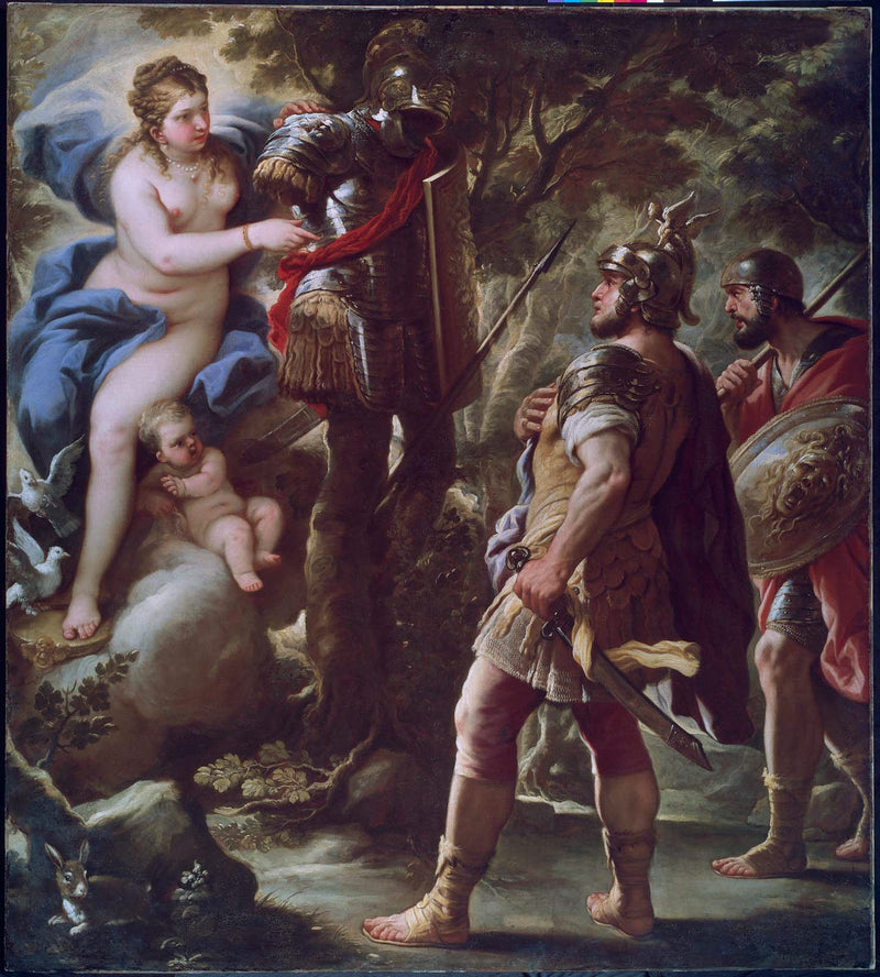Vênus e Eneias - Luca Giordano