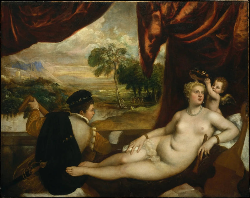 Vênus e o tocador de alaúde - Titian