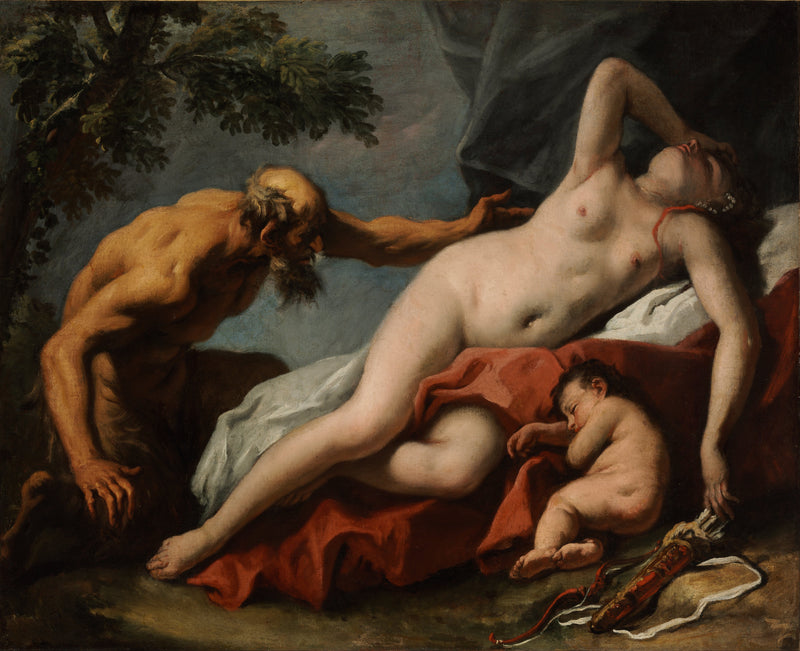 Vênus e Satyro - Sebastiano Ricci